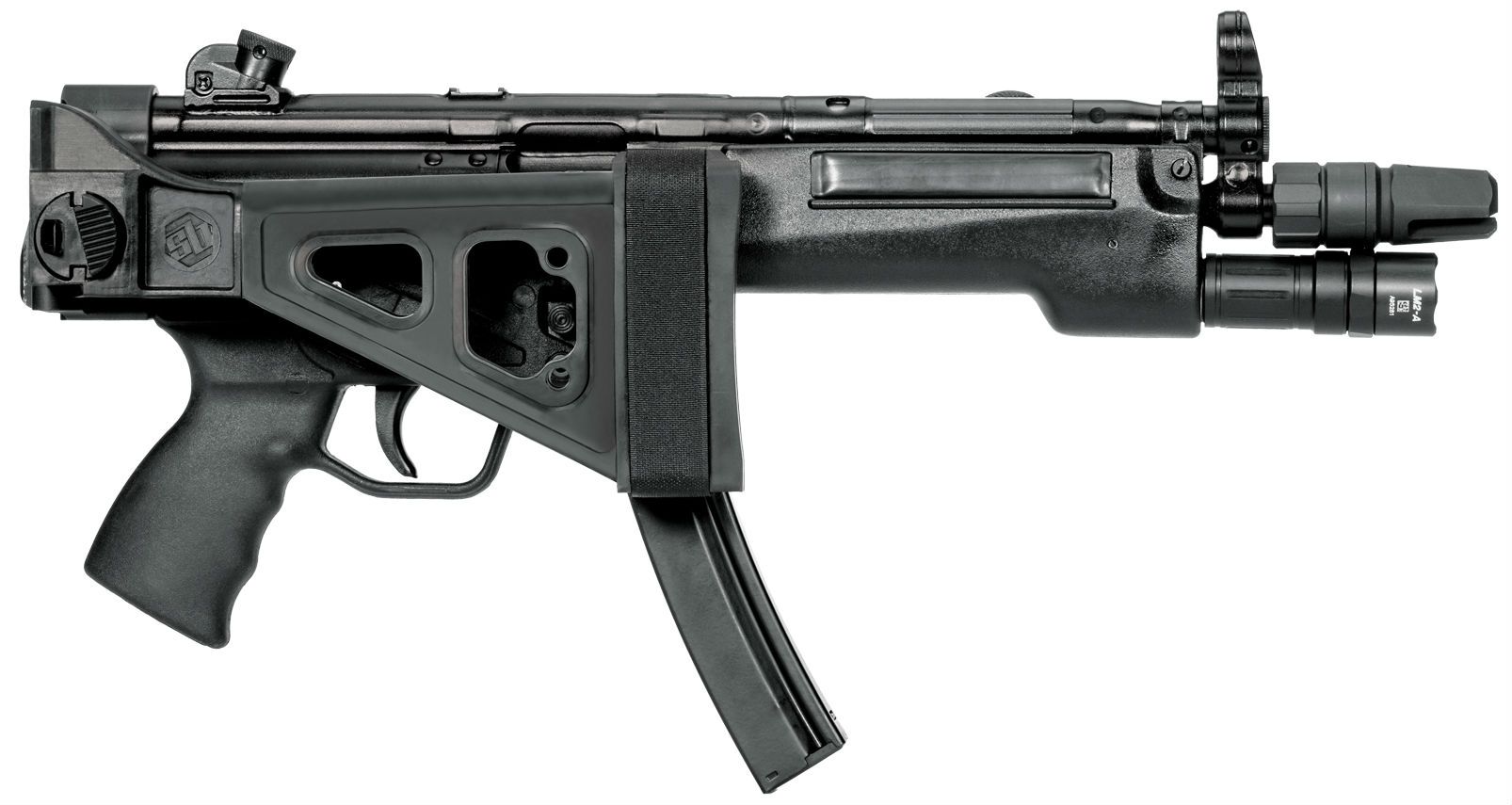 Sbt5a Side Folding Brace Blk Mp5 Adapter
